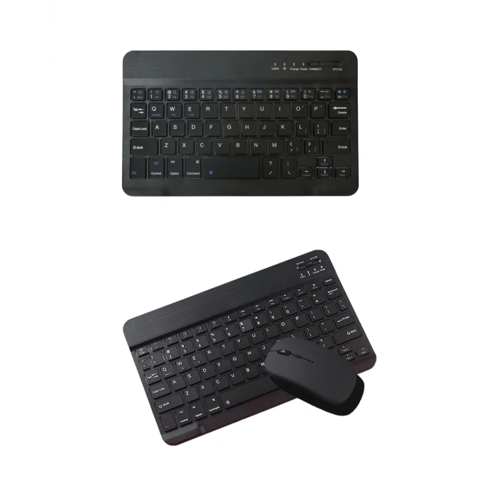 Kablosuz Bluetooth Klavye Mouse Seti Wireless Sessiz İnce Tasarım Çoklu Uyumlu