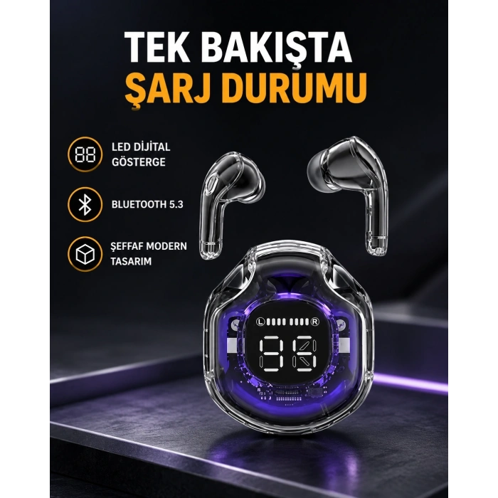 Kablosuz Bluetooth Kulaklık Hifi Ses Kalitesi ve Mikrofonlu