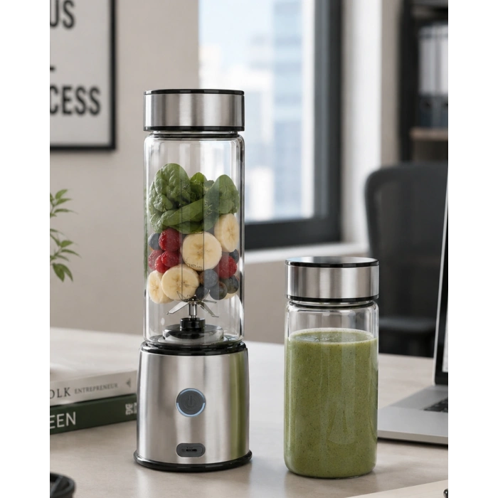 Kablosuz Cam Blender Yüksek Güçlü Smoothie Meyve Sebze Blenderı