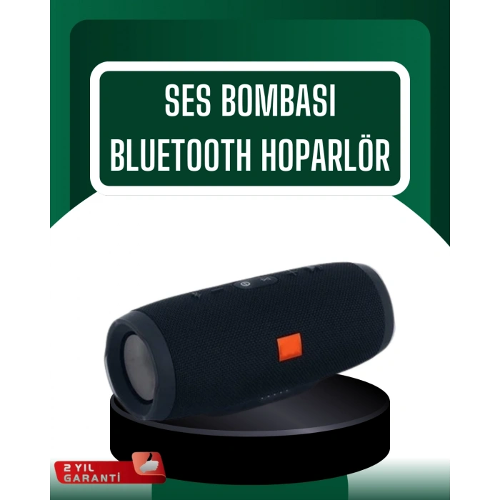 Kablosuz Hoparlör 12 Saat Çalma Süresi USB AUX TF Kart Destekli