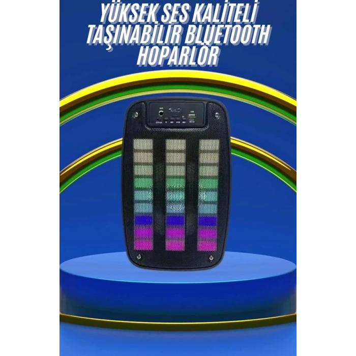 Kablosuz Hoparlör İOS ve Android Uyumlu Şarjlı SD Kart Girişli Bluetooth Hoparlör