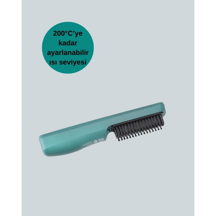 Kablosuz Saç Düzleştirici Tarak – 2600 mAh Şarjlı Model