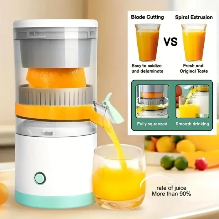 Kablosuz Taşınabilir Şarjlı Narenciye Sıkacağı Portakal Meyve Sıkacağı (5047)