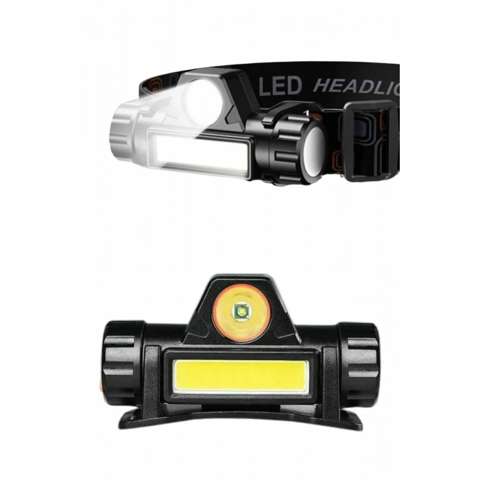 Kafa Lambası Çalışma Işığı Kafa Feneri Şarjlı Mıknatıslı Fenerli