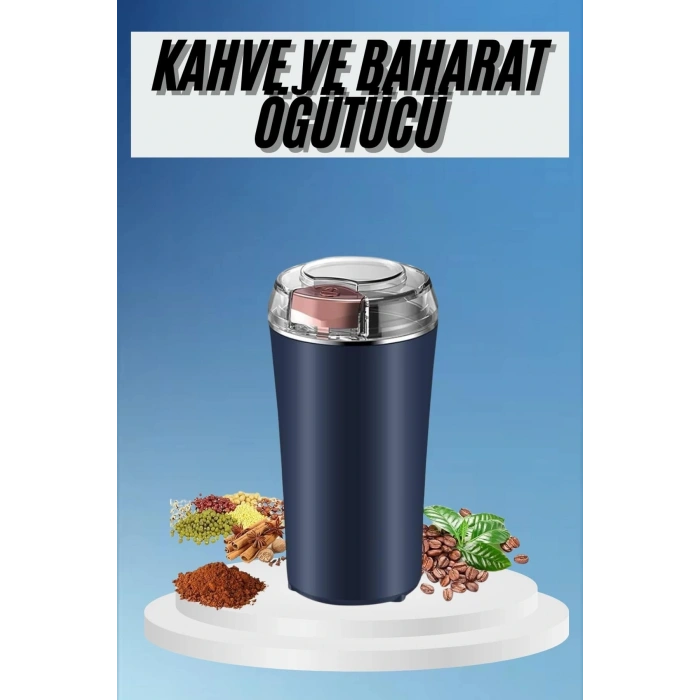 Kahve ve Baharat Öğütücü Kolay Temizlenebilir Paslanmaz Çelik Taşınabilir