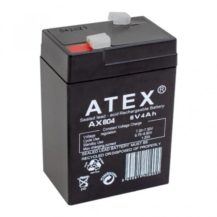 Kalın Kuru Akü 6v-4ah Amper  70x48x101mm Bx40