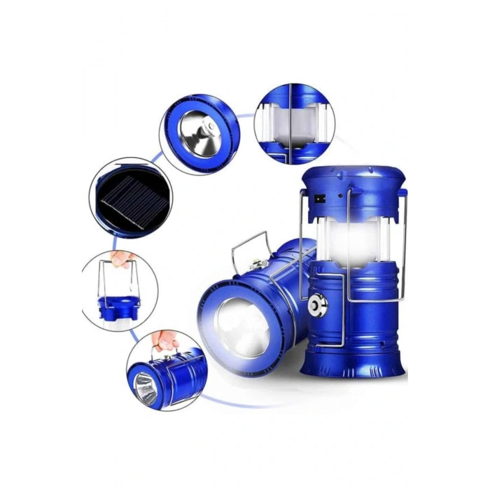 Kamp Lambası El Feneri Askılı Büyük Boy USB Şarjlı Işıldak