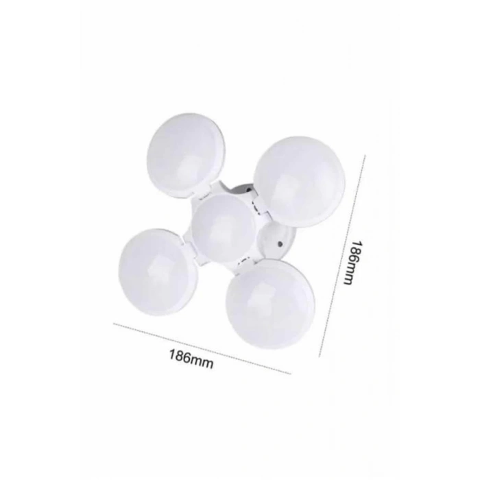 Kamp Lambası Güneş Enerjili Solar 5 Kanatlı Katlanır Lamba Karavan