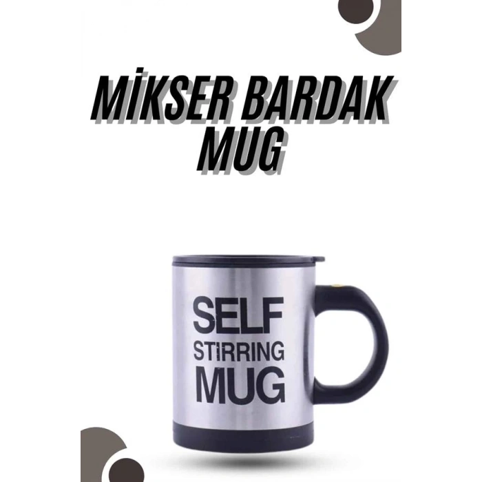 Karıştırıcı Özellikli Mikser Kupa Bardak Kompakt Taşınabilir Mug