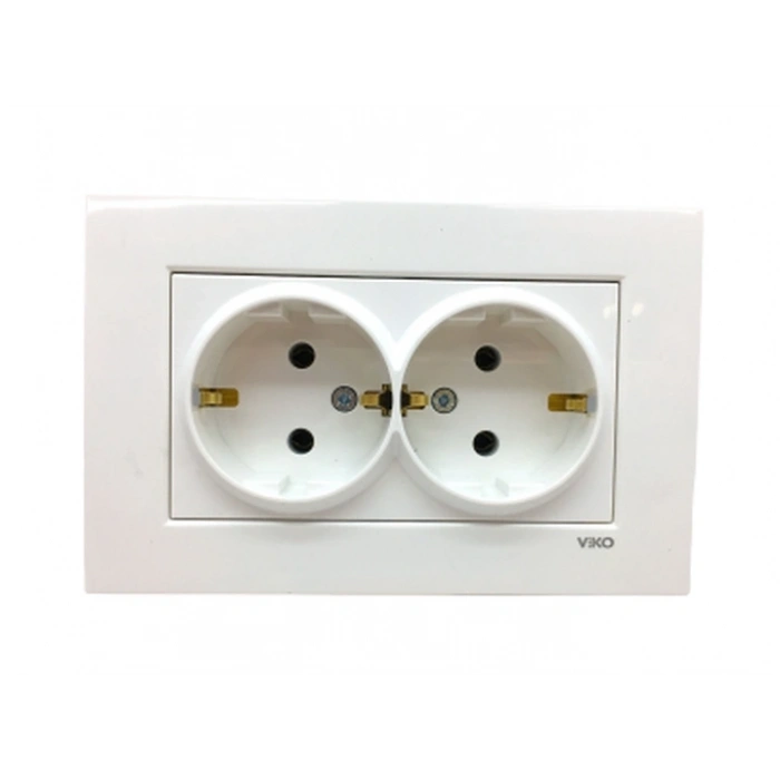 Karre 2li Topraklı Priz  Bx40