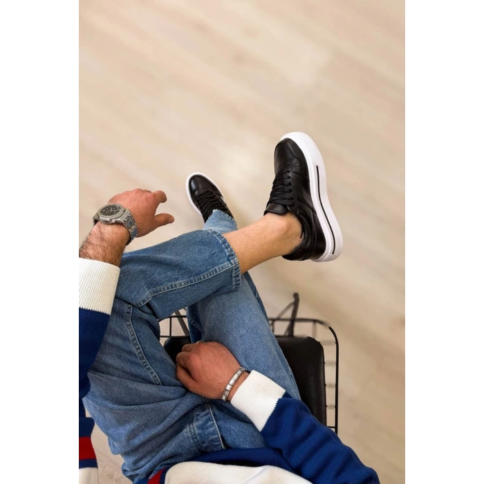 KB-04 Kuback Siyah Cilt Günlük Erkek Ayakkabı