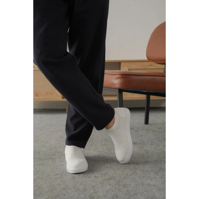 KB-106 Kuback Beyaz Triko Günlük Erkek Ayakkabı