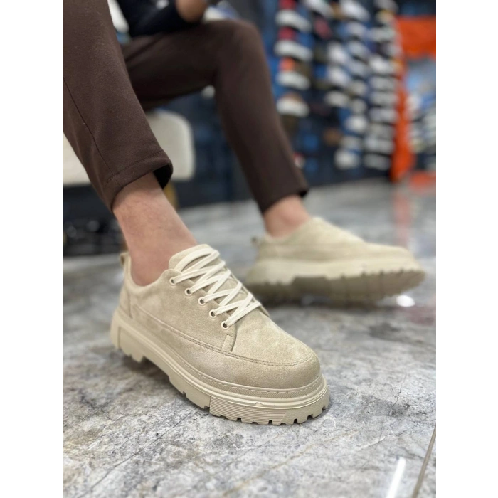 KB-702 Kuback Bej Süet Günlük Erkek Ayakkabı