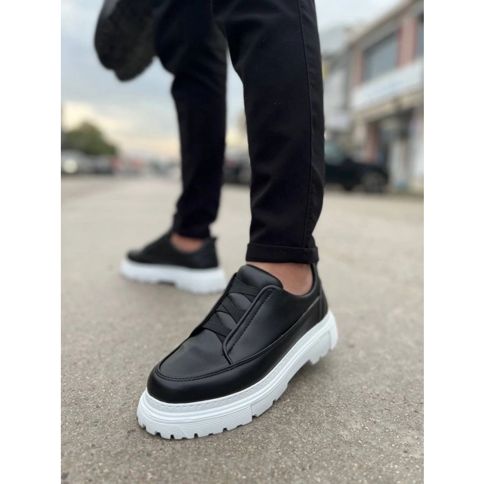 KB-703 Kuback Siyah Lastikli Günlük Erkek Ayakkabı