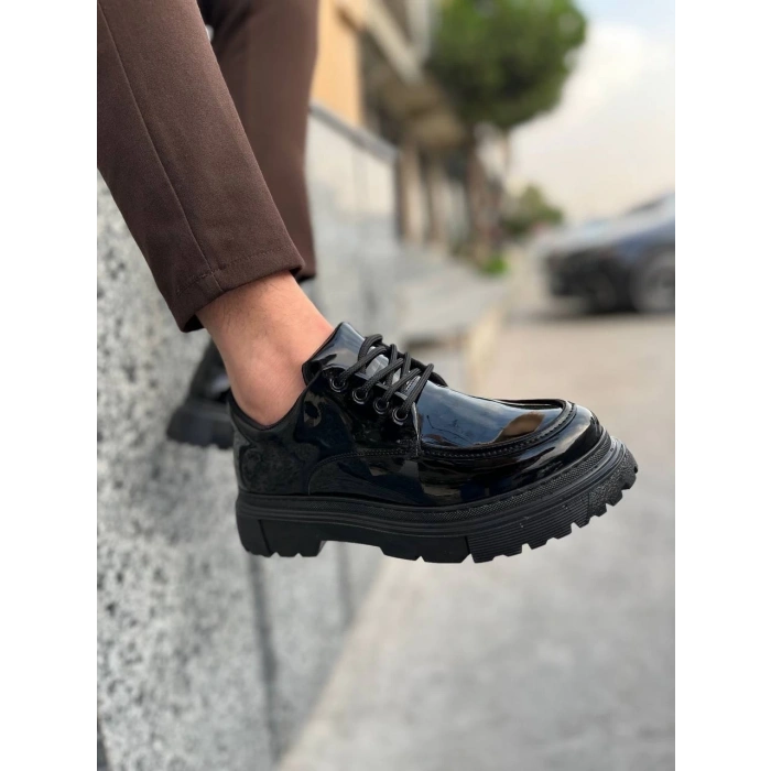 KB-X6 Kuback Kömür Rugan Günlük Erkek Ayakkabı
