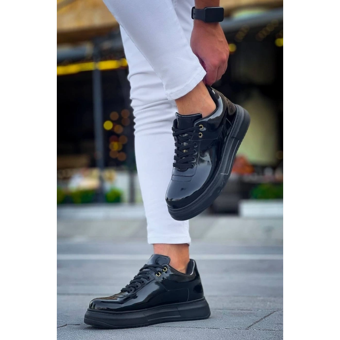 KB-X20 Kuback Kömür Rugan  Günlük Erkek Ayakkabı