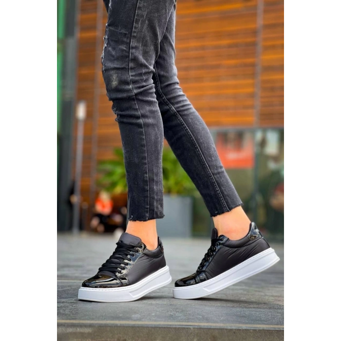 KB-X46 Kuback Siyah Rugan Bağcıklı  Günlük Erkek Ayakkabı