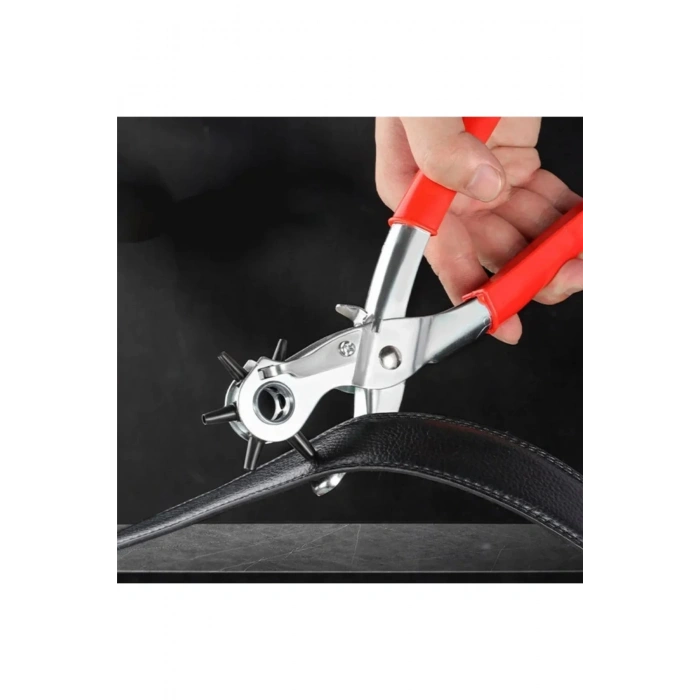 Kemer Delme Makinası Pratik 6 Başlıklı Kemer Delme Aleti Metal Kemer Delme Aparatı