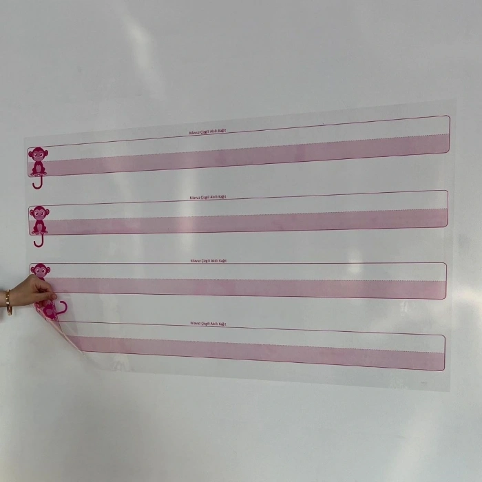 Kılavuz Çizgili Akıllı Kağıt Yazı Tahtası Duvarda İz Bırakmaz Statik Yeni Müfredata Uygun 100x56cm (5047)