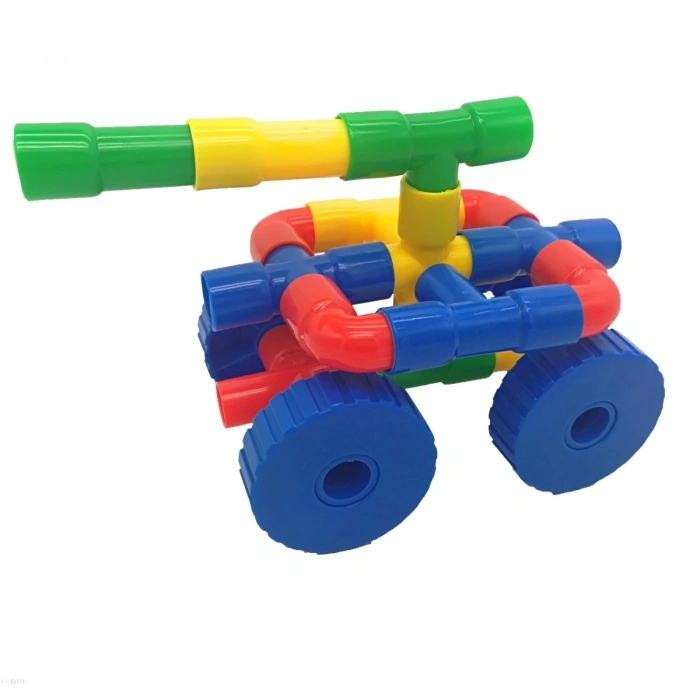 King Kids Tekerlekli Boru  72 Parça - PE 7190