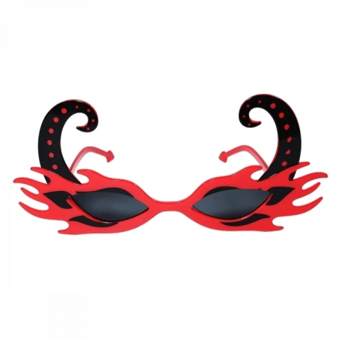 Kırmızı Alevli Parti Gözlüğü