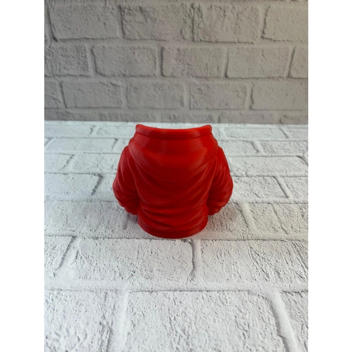 Kırmızı Hoodie Kalemlik 10x10 cm Masa Üstü Düzenleyici