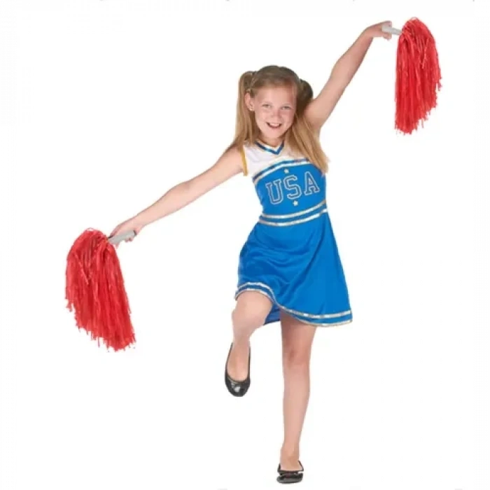 Kırmızı Renk Gösteri Ponponu Çift