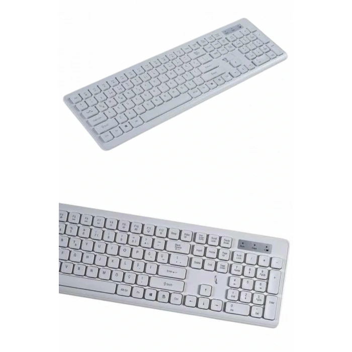 Klavye Mouse Seti Sessiz Kablosuz Türkçe TV  PC Uyumlu
