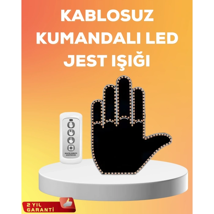 Kompakt Tasarımlı LED Jest Işığı – Selam ve Teşekkür Modları