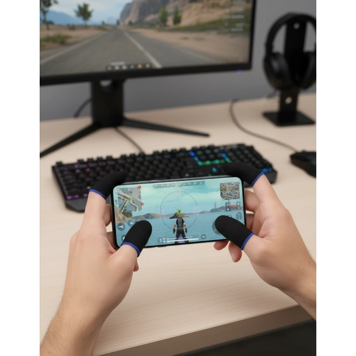 Konforlu Parmaklık Oyuncu Eldivenleri Dayanıklı Yapı Hassas Kontrol