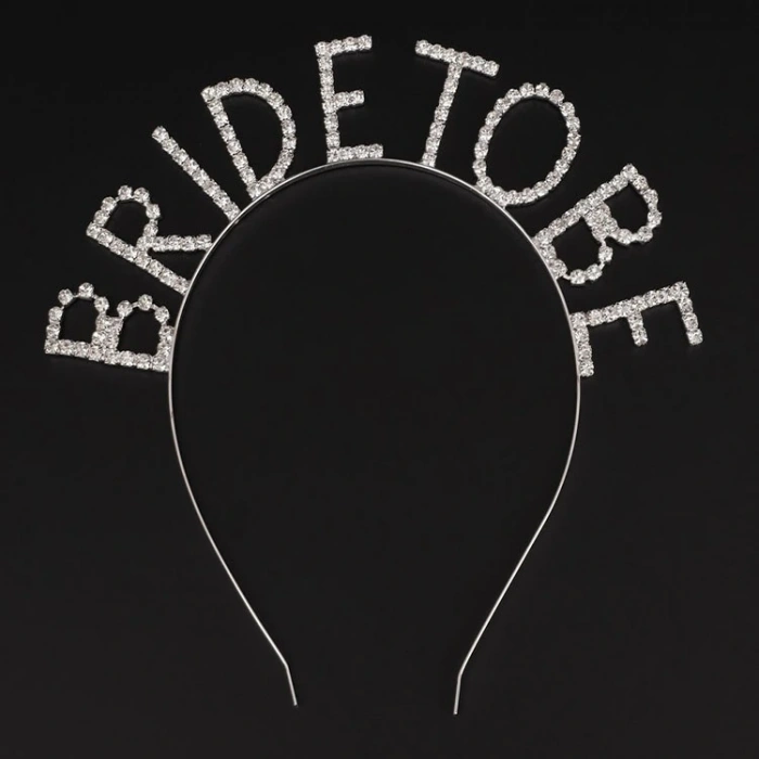 Kristal Taşlı Gümüş Renk Bride To Be Gelin Tacı (5047)
