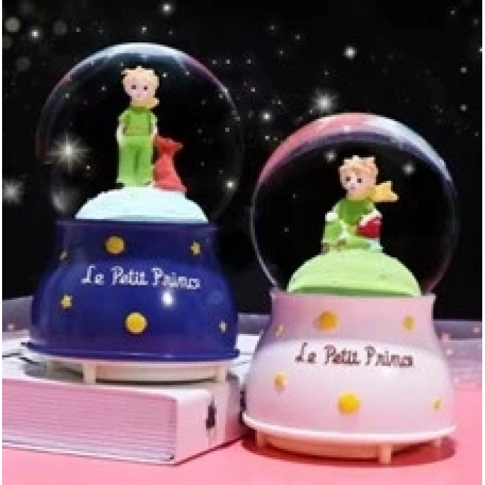 Küçük Prens Kar Küresi Işıklı Küçük Boy 6.5 cm