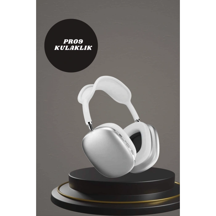 Kulak Üstü P9 Kablosuz Bluetooth Kulaklık ve 7 Kordonlu Akıllı Saat