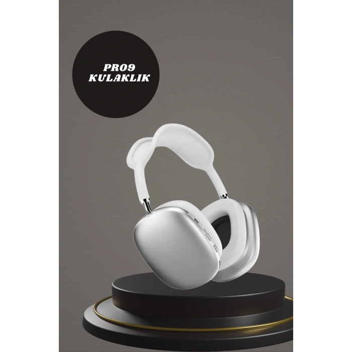 Kulak Üstü P9 Kablosuz Bluetooth Kulaklık ve 7 Kordonlu Akıllı Saat