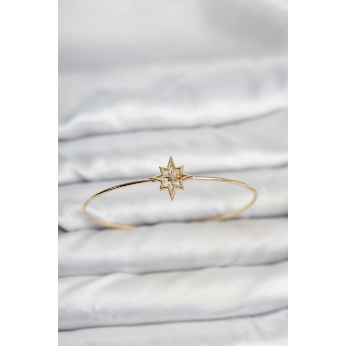 Kutup Yıldızı Model Gold Renk Bileklik