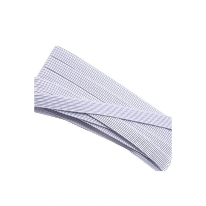 Lastik En 2 cm 10 Metre Beyaz
