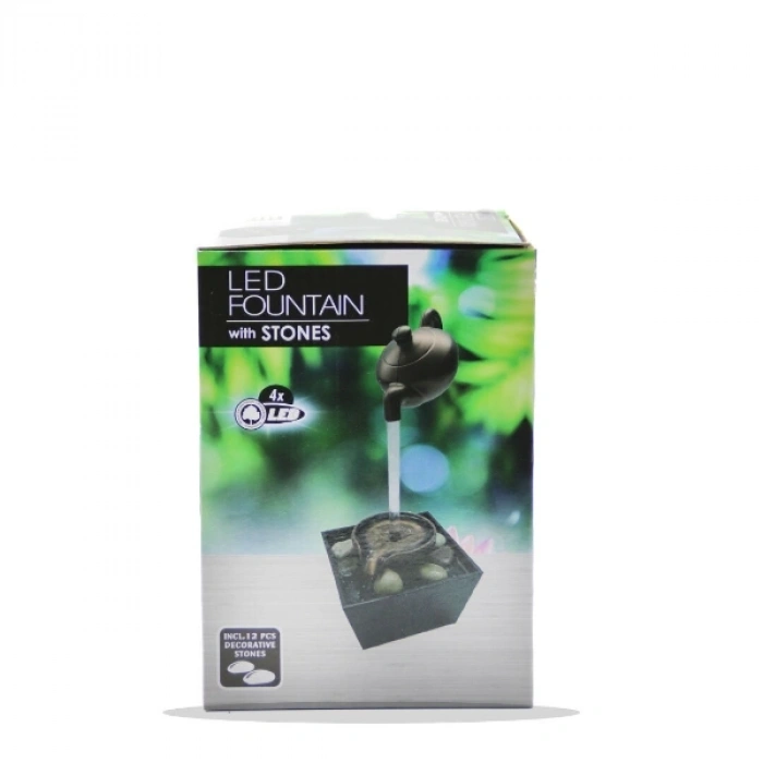 LED Demlik Tasarımlı Şelale Süs Havuzu