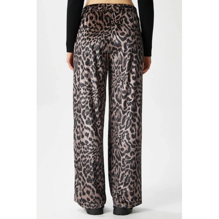 Leopar desen pantolon