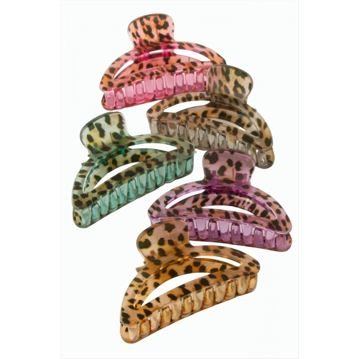 Leopar Desenli Oval Mandal Toka 8 cm