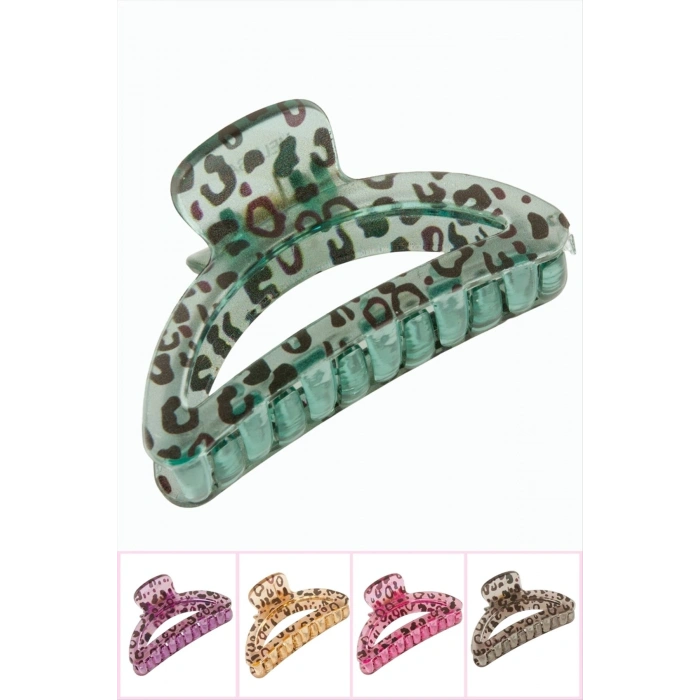 Leopar Desenli Oval Mandal Toka 8 cm