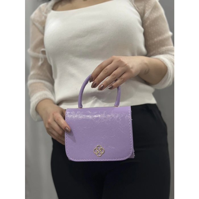 Lila cilt krash çanta