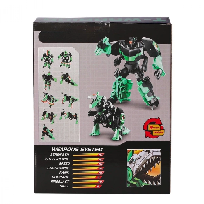 LJ1653 Metal Gövdeli Dönüşebilen Robot