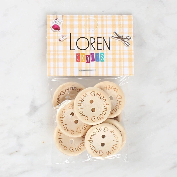Loren Crafts Handmade 8li Düğme - 1615