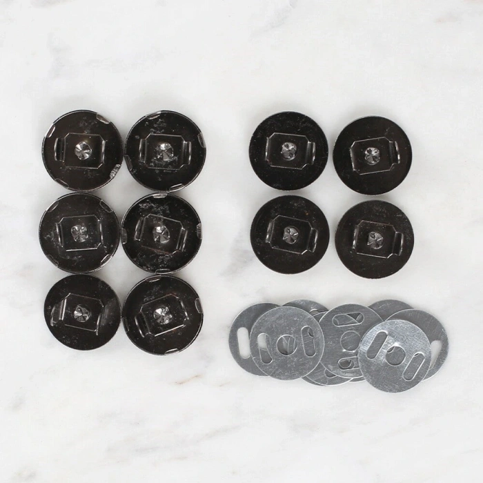 Loren Manyetik Antrasit Metal 5li Çıt Çıt