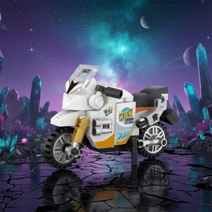 LZ-8624 LOZ MOTORSİKLET 120 PARÇA BLOCK OYUNCAK MİNİ POŞET