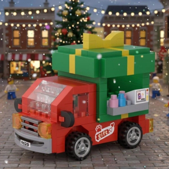 LZ-8637 LOZ HEDİYE ARABASI 180 PARÇA BLOCK OYUNCAK-MİNİ POŞET