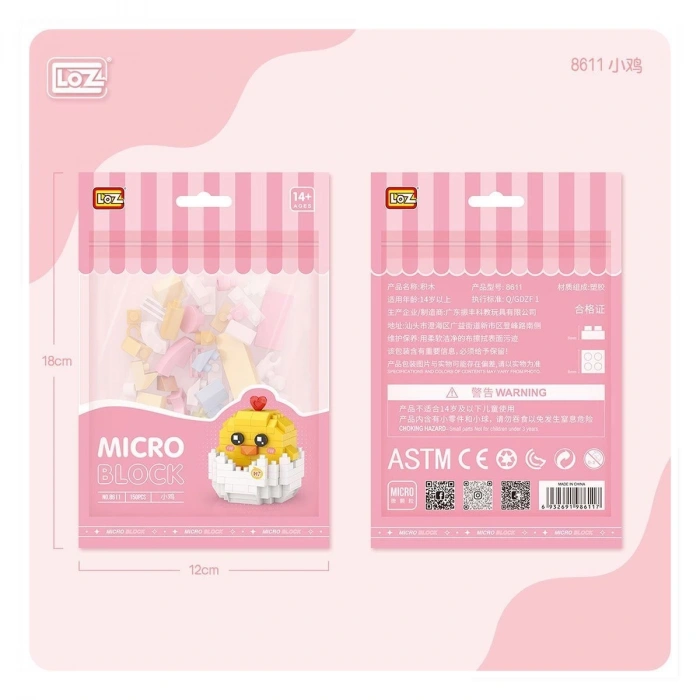 LZ8611 LOZ Blok Oyuncak Mini Poşet -Vagon