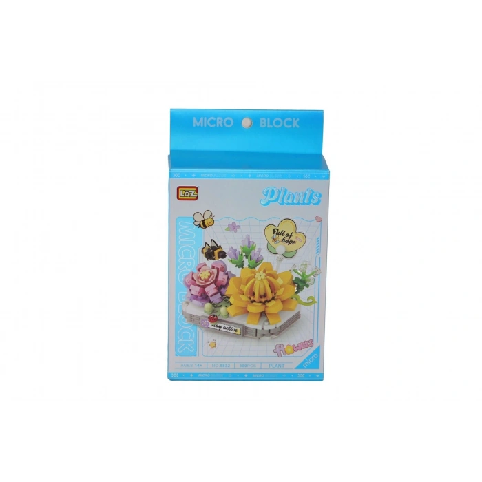 LZ8832 LOZ  Kremsi Yeşim Lotus   BLOCK OYUNCAK