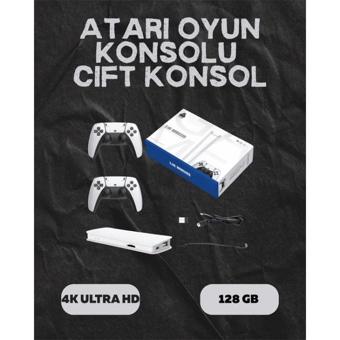 M15 Retro Konsol – 20.000 Oyunlu, Çift Gamepadli, 4K HDMI