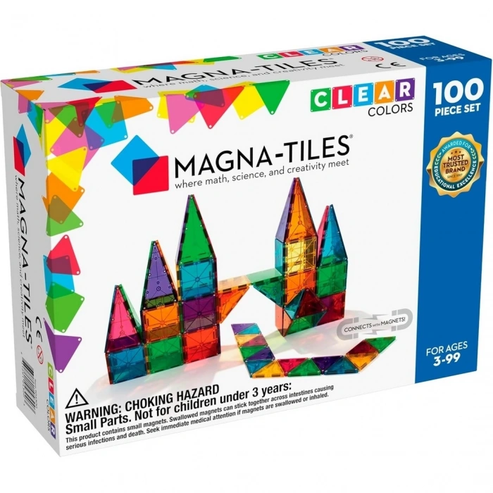 Magna Tiles Clear Color 100 Parça